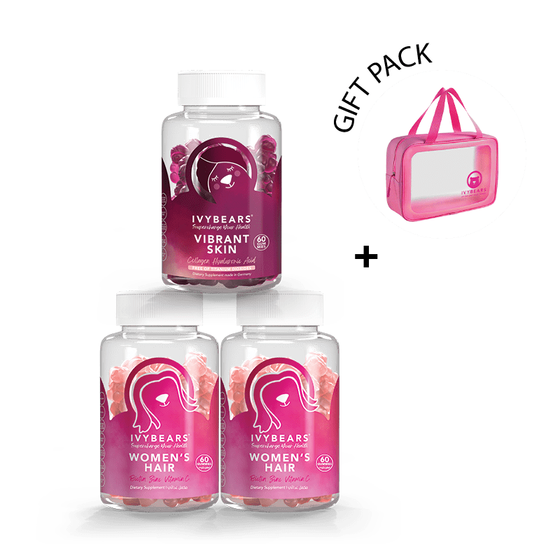 Glam & Glow Bundle - Best Hair & Skin Vitamins by Ivybears