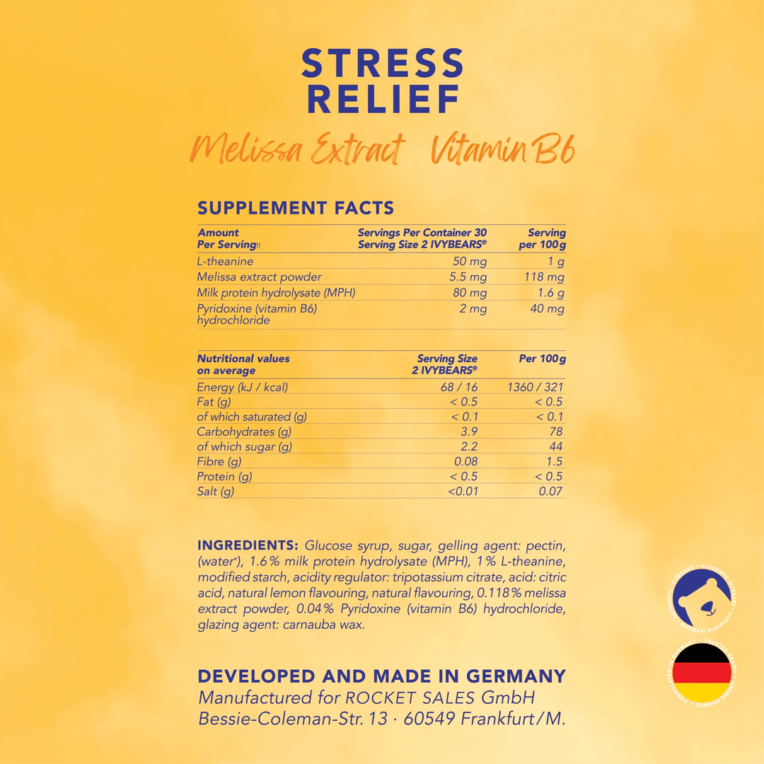 Ivybears Stress Relief gummies – natural calm supplement