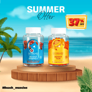 Beach Muscles Box | Energy & Tan Vitamins by Ivybears