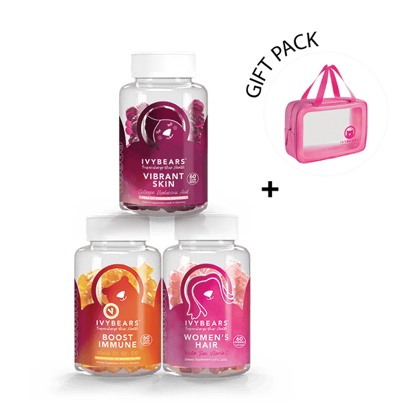 Glow & Go Bundle – Hair, Skin & Immune Support | Ivybears