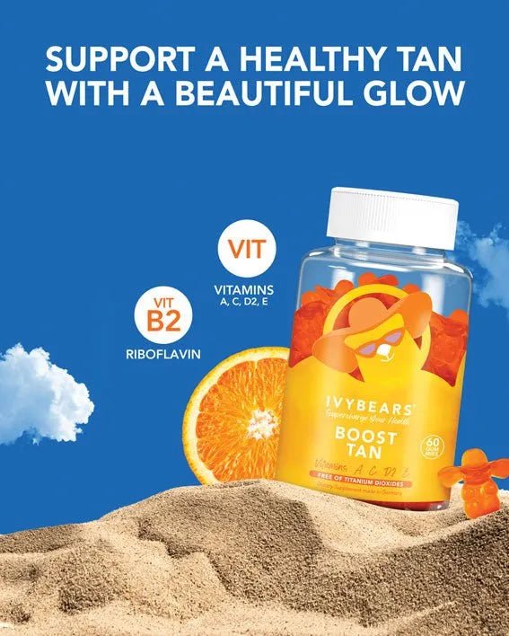 Ivybears Boost Tan supplement  – vitamins for natural golden glow