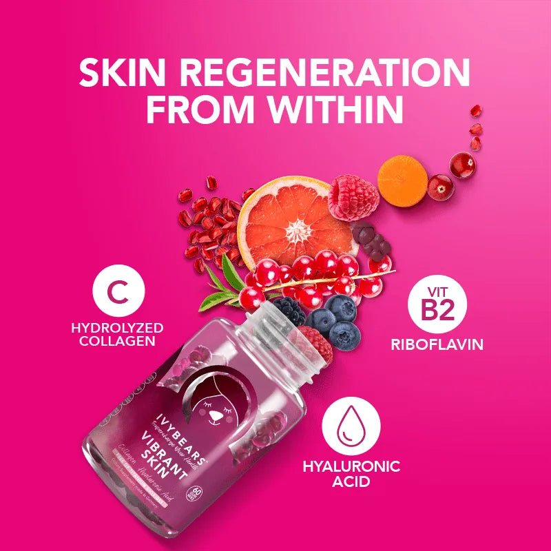 Ivybears Vibrant Skin Gummies – collagen and hyaluronic acid supplement