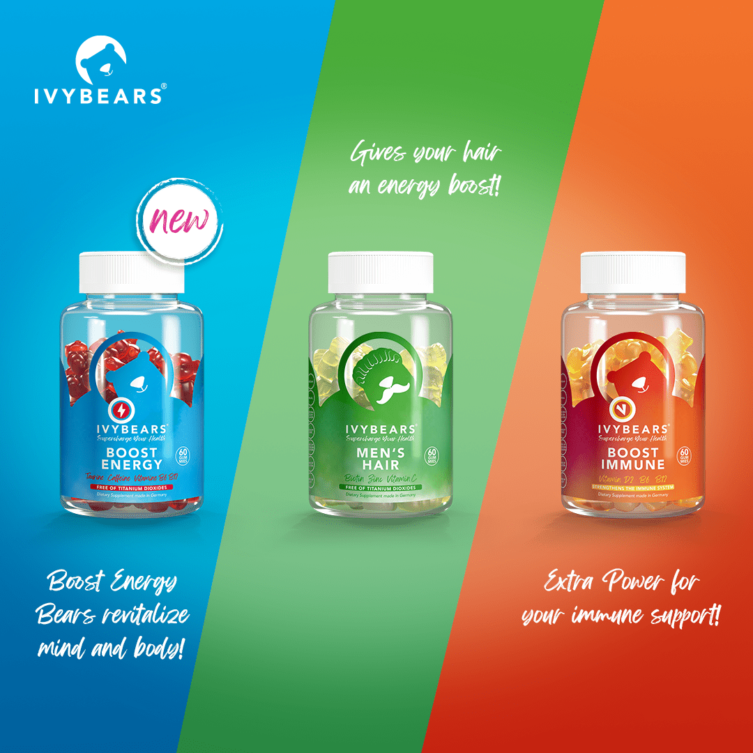Men Power Essentials - Hair, Energy & Immunity by Ivybears