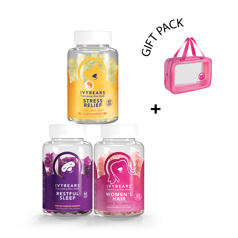 Rest & Radiance Pack – Hair, Calm & Sleep Vitamins | Ivybear