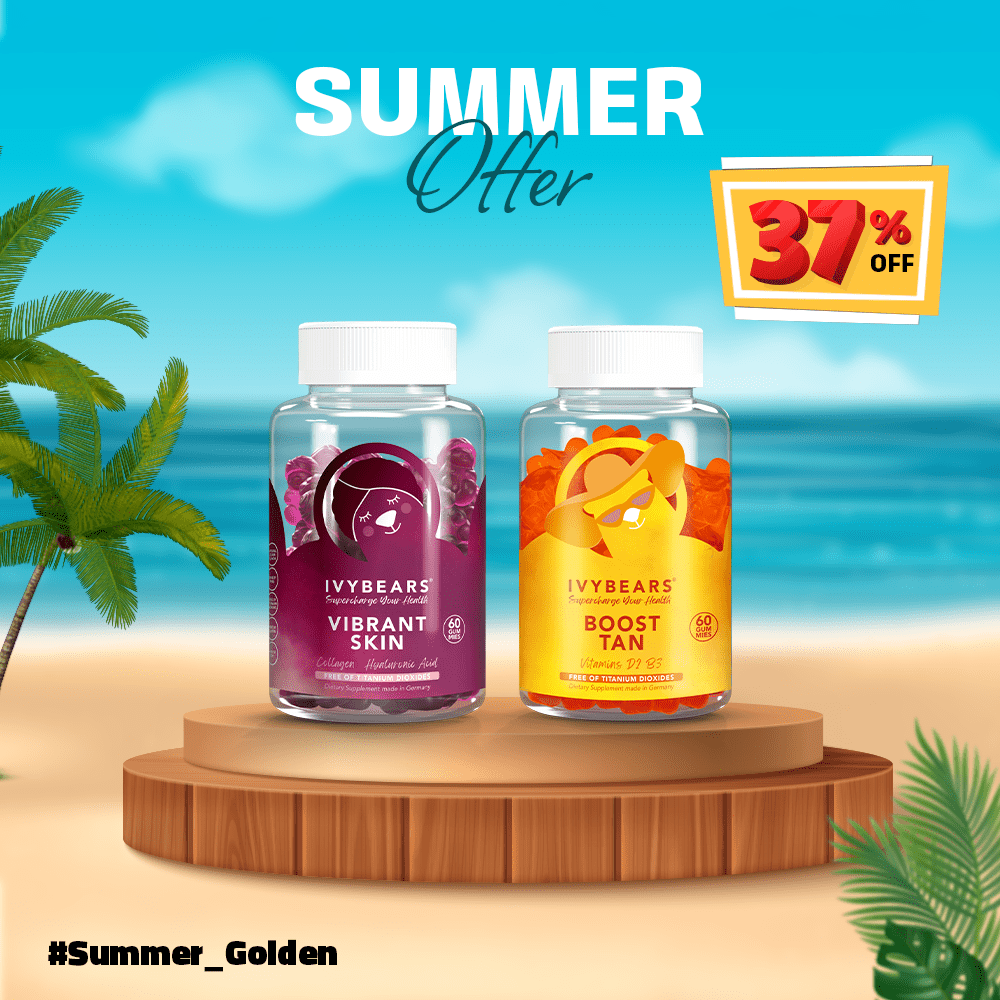 Summer Golden Glow - Best Tan & Skin Vitamins by Ivybears